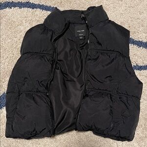 Love Tree Black Quilted Vest